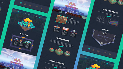 Metaforge NFT website blockchain crypto design ethereum gaming landing page metaverse nft solana vibrant website