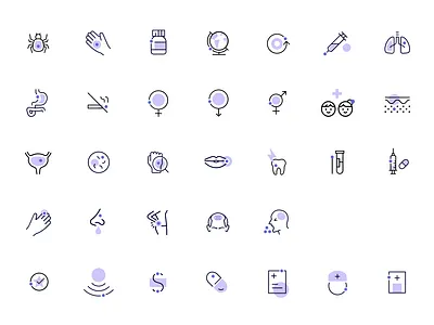 Icons for telehealth provider and patient apps graphic design healthcare icon illustration telemedicine