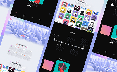 Metaforge NFT Website design ethereum landing page metaverse minimal nft platform solana website