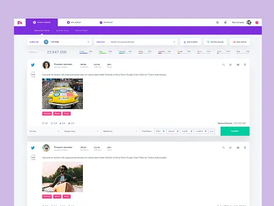 social media monitoring ui ux