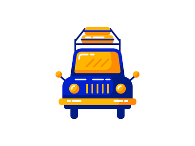 Car - Traveling Icon set adventure