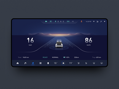 Car navigation interface-HMI design hmi ui
