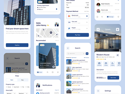 Real Estate App apartment clean ui home rent home rent app house rent app minimal mobile app mobile app design properties property property real estate real estate real estate agency real estate agent real estate app real estates rent app responsive srsoumik trendy app