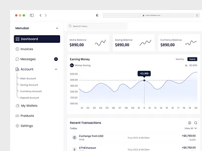 Online Banking Money Transfer Dashboard balance bank banking app credit card credit limit currency exchange digital banking donation finance finance dashboard financial app fintech app fintech branding money money sending money transfer online bank saas design transaction visual identity