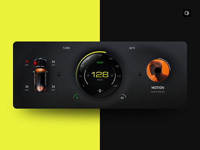Hmi cluster design design hmi ui ux