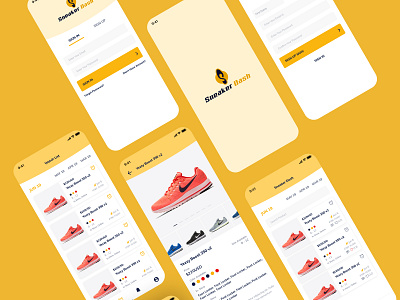 Sneaker Dash E-commerce Mobile Application graphic design ui ux