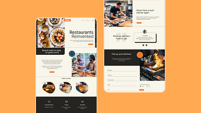 Feedex Website [ Landing Page ] cloud kitchen design ghost kitchen graphic design homepage landing page ui ui ux ux design web design website design