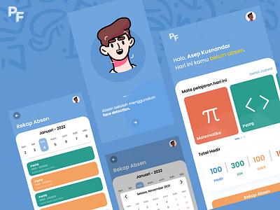 PiloFace design illustration typography ui ux