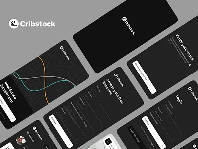 Cribstock - Real estate investment mobile app investment mobile app product design real estate stock stock investment ui uiux ux wallet