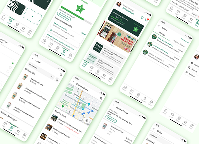 Starbucks App Redesign design illustration logo ui ui ux ui design uidesign uiux ux web webdesign
