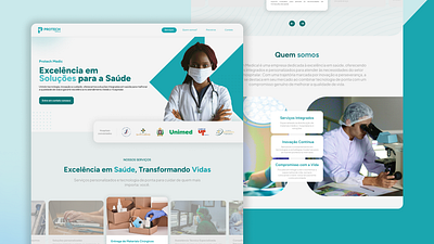 Landing Page Protech Medical Design landing page medical ui ux