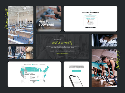 Pilates Franchise - Branding branding components design design system figma franchise pilates studio ui ux web design