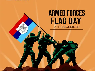 Armed Forces Flag Day design graphic design illustration post soicalmedia vector