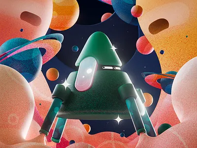 The A rocket 36daysogtype 3d a color colorful cute illustration logo rocket space