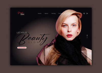 Landing Page Design ( Beauty ) branding design graphic design illustration illustrator logo logodesign photoshop ui vector