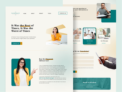 Financial - Landing Page Design business design financial financial landing page financial website landing page landingpage ui web design web ui