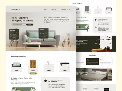 Furniture - Landing Page Design design furniture design furniture landingpage furniture ui furniture website landing page landingpage website website design