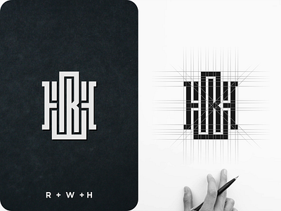 RWH MONOGRAM LOGO best logo best monogram branding design identity logo monogram monogram design monogram logo rwh monogram rwh monogram logo