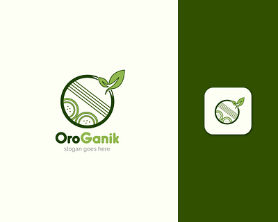 Organic Logo Design 3d animation branding business creative design food graphic design green icon illustration logo minimal modern motion graphics organic logo typography ui ux vector