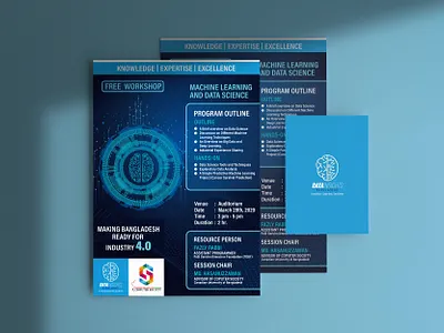 Flyer Design for Data Insights branding data design digital illustration flyer illustration illustration digital leaflet minimal technology vector