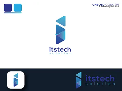 I Letter logo Design for IT Company brand brand identity branding colourful company creative design gradiant i letter illustration it letter logo logo modern popular logo professional logo simple logo ui unique logo ux