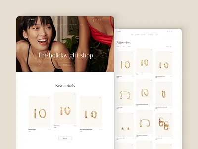 UI/UX Design Concept for an E-Commerce Jewellery Store e commerce ecommerce figma online shop online store store ui ui design ux ux design