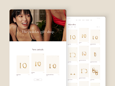 UI/UX Design Concept for an E-Commerce Jewellery Store e commerce ecommerce figma online shop online store store ui ui design ux ux design