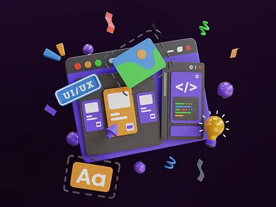 3D UI/UX Concept Design 3d 3d art 3d blender 3d design 3d icon animation 3dillustration 3dmodelling blender branding cinema4d graphic design icon design logo motion graphics ui uiux ux web design web illustration website
