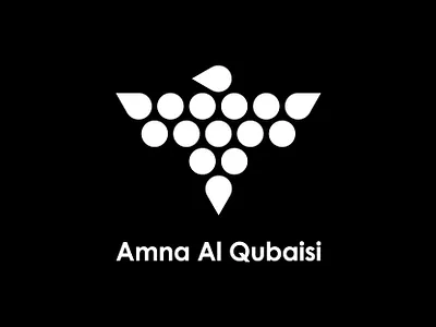 Amna Al Qubaisi bird logo circle logo dot logo falcon falcon logo logo