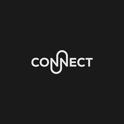 Connect logo brand identity branding connect design illustrator logo logo design minimalist typography vector wordmark