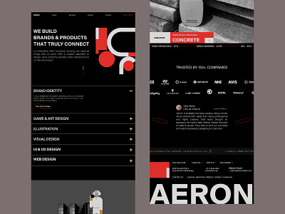 Creative Design Agancy artistic brutalism creaitve dark theme design agancy design company edgy futuristic landing page minimal minimalism minimalistic modern trend trendy ui user experience user interface web website