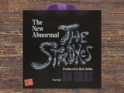 Album Art Redesign Rebound - The Strokes - The New Abnormal album album art chrome rebound redesign the strokes