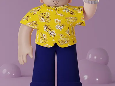 Honey bunny 3d concept