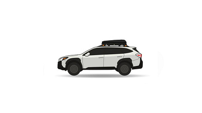 Vehicle illustrations adobe illustrator automotive cars illustration rivian rtt subaru outback toyota 4runner toyota rav4 toyota sienna toyota tacoma vector cars vehicle