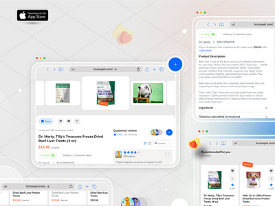 Ecommerce Pet Supplies Store - Web, ios Design app app design clean creative design ecommerce figma ios macos minimal pet store shop ui ui design ui ux design ux design web web design web store website design