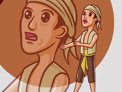 One of the people in the Illustration of the Arrest of Prince Di pattern