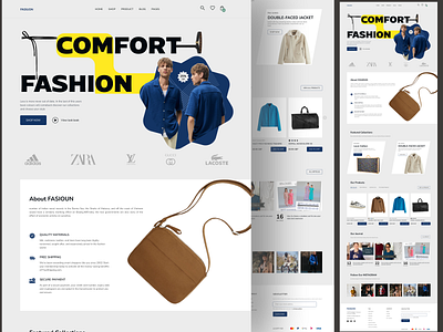 E-commerce - fashion website landing page app clothing brand design e comerce e commerce e commerce app e commerce design e commerce shop ecommerce ecommerce business fashion fashion e commerce website landing landing page mobile online shop online store ui ui design woocomerce
