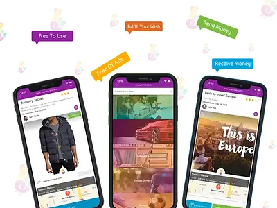 WishPIX app apple application design graphic design illustration ios logo native app react react native ui ux