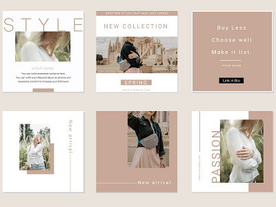 Instagram Promo Post Template Vol.01 graphic design instagram template