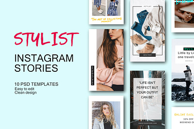 Instagram Story Promo Post Template Vol.02 graphic design social media template