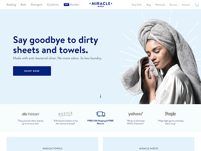 Miracle Made - Home Essentials ecoomerce shopify web design website development
