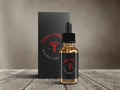 Final Touch Signature line logo design | barber shop logo barber shop logo creative logo free logo hair logo hair product logo logo logo design logo idea logo within 6 hours salon logo