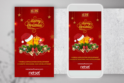Christmas Event Banner android app banner branding christmas events christmas magic design graphic design instagram post ios app mobile app development mobile screens psd templates santa gift social media post ui