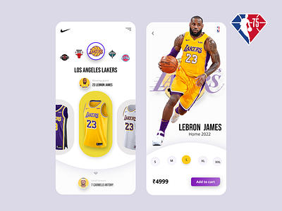 NBA jersey purchase page branding graphic design ui