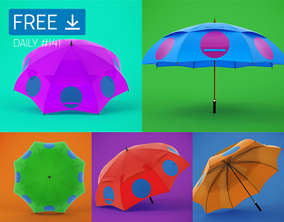 Umbrella - Daily Free Mockup #141 business download free free download freebie mockup psd umbrella