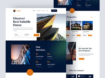 Real Estate Website apartment ashik branding graphic design home home page house motion graphics popular design popular shot properties property real estate agency real estate app real estate web real estate website realestate reasidenc ui