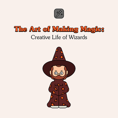 Creative Life of Wizards adobe illustrator creative illustration magic retro vector wizard