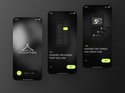 Mobile Clothes App 👕 ai app brand clothes design mobile onboarding page shop store style ui uiux ux