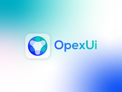OpexUi app icon abstract app app logo branding circle clean logo custom logo design flat graphic design icon identity illustration letter o logo logo designer modern monogram vector x