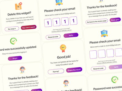 Educational portal pop-ups dailyui design edu pop up ui web